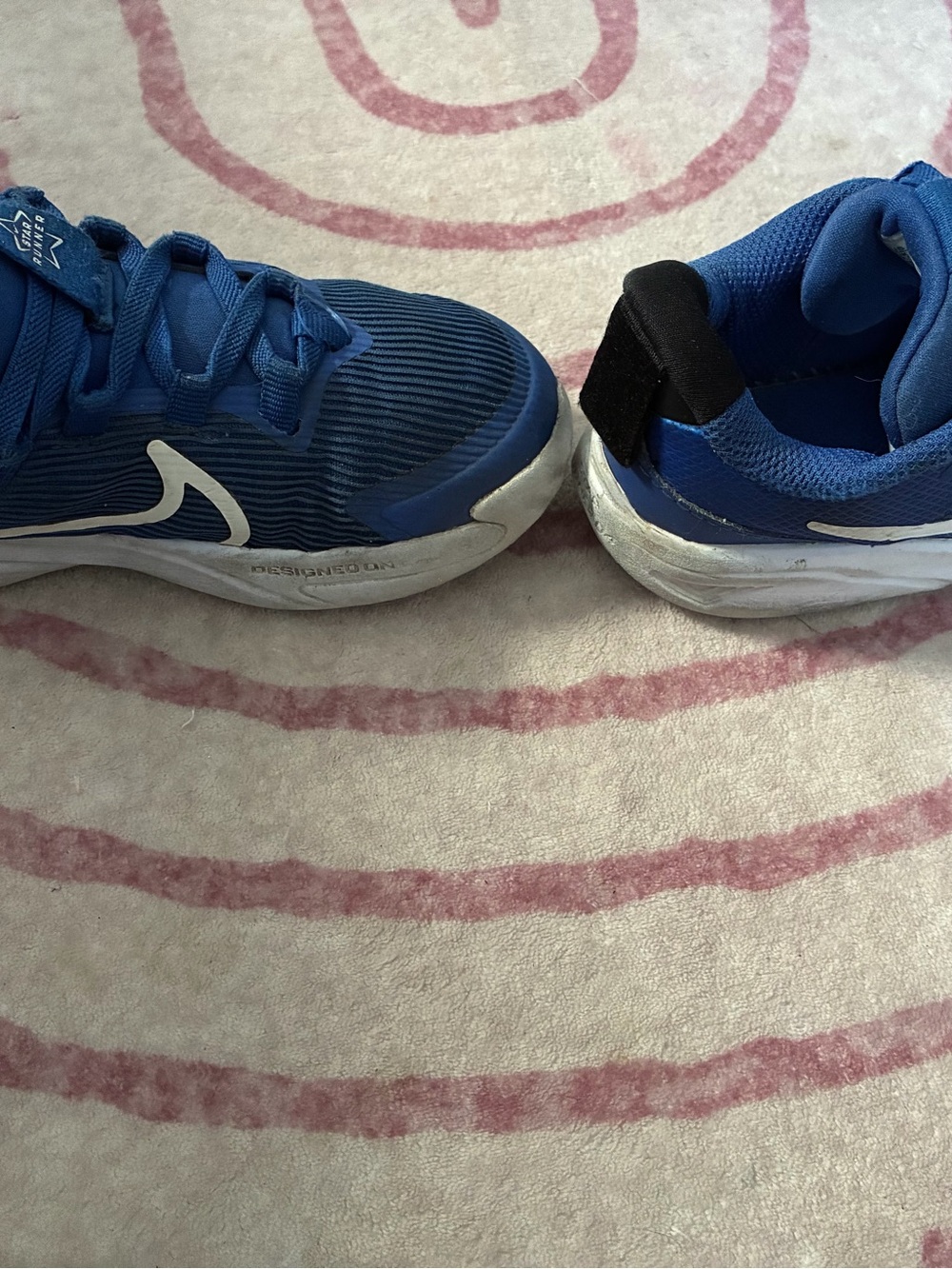 Nike Kids Royal Blue and White Athletic Sneakers